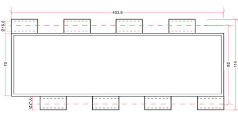 Polycarbonate transpatent slats